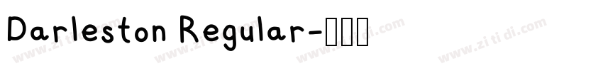 Darleston Regular字体转换